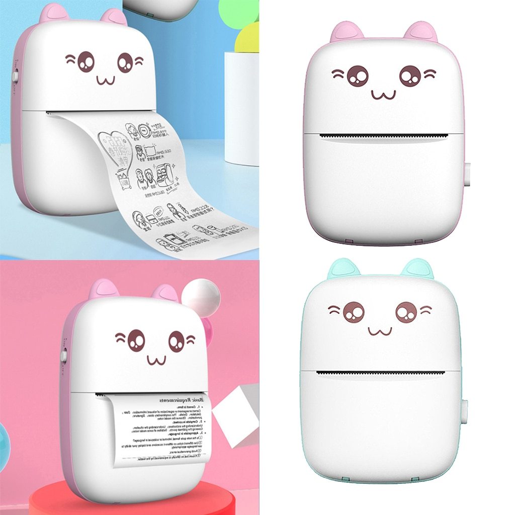 Liberfeels Mini Printer Portable Mini Bluetooth - WiFi Label Printer