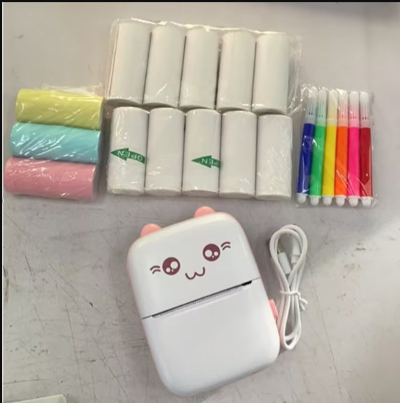 Liberfeels Mini Printer Portable Mini Bluetooth - WiFi  Label Printer